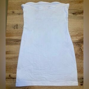 Zara White Strapless Tube Dress - Small